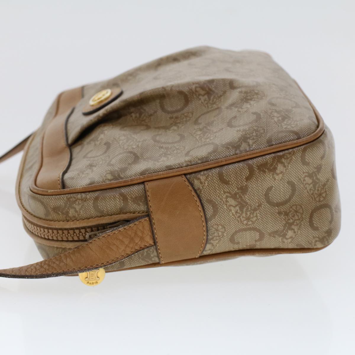 Luxury CELINE C Macadam Canvas Shoulder Bag Beige ep906
