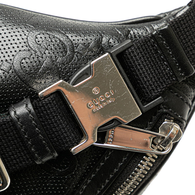 Gucci GG Embossed Leather Belt Bag