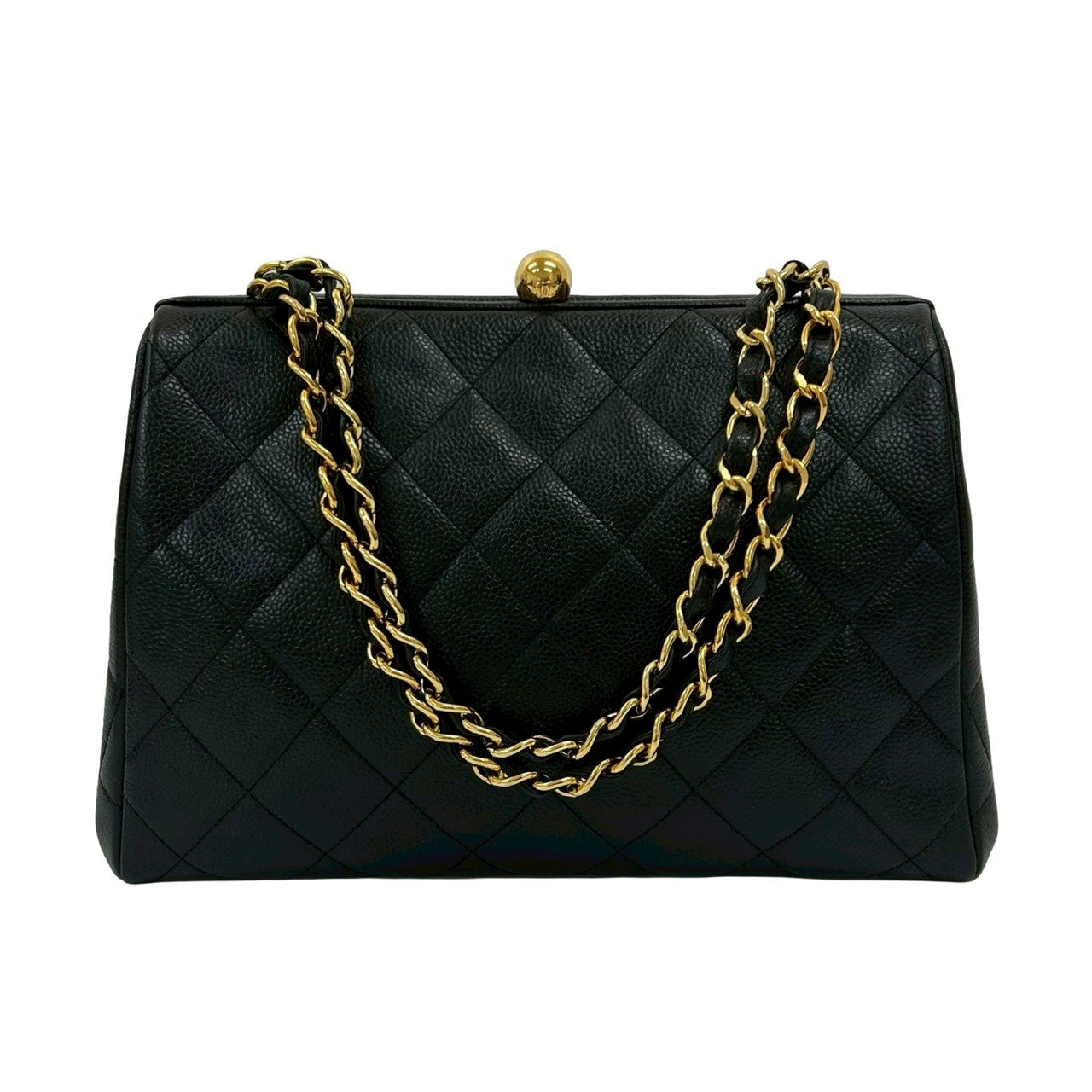 Chanel MatelassÃ© Matte Caviar Skin Shoulder Bag
