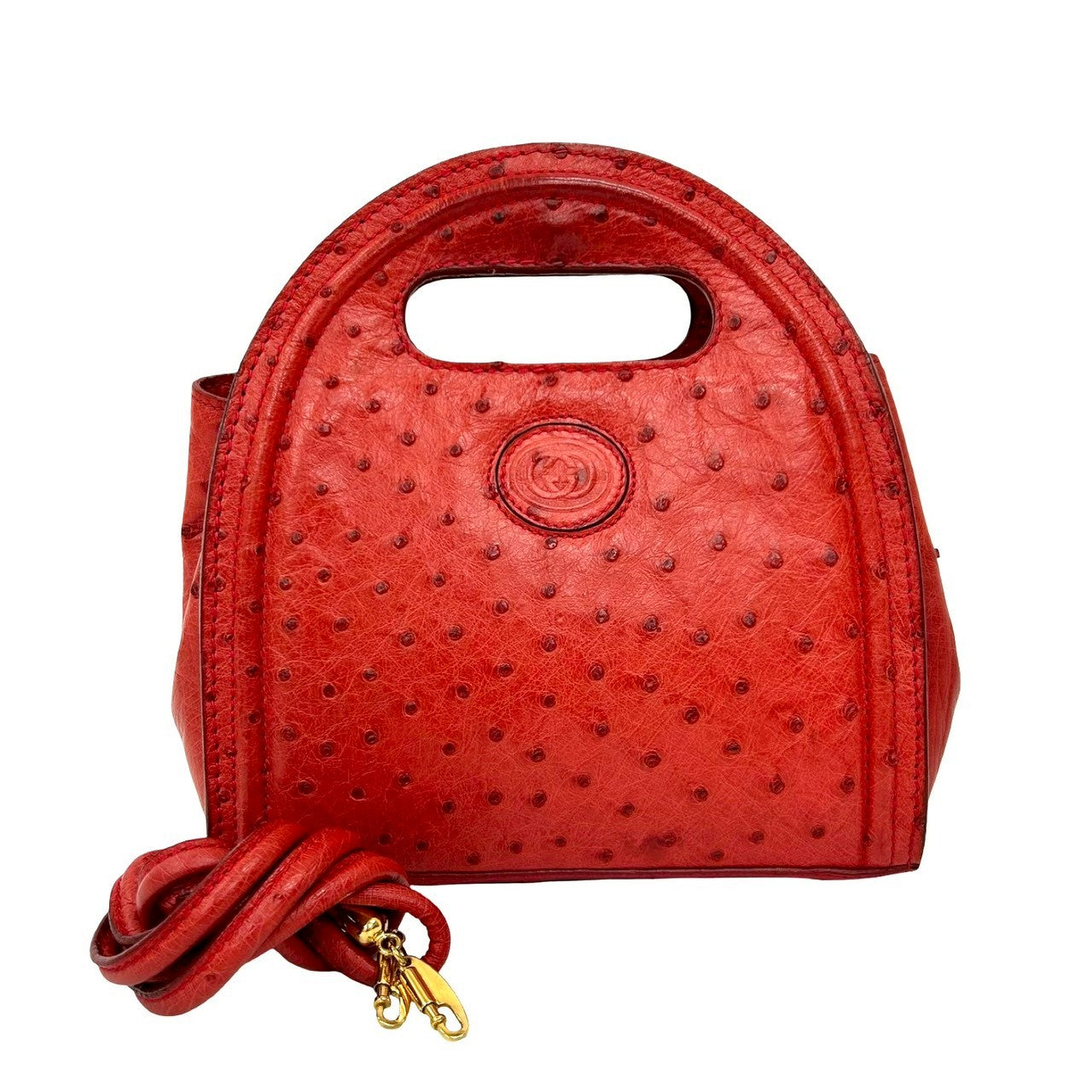 Gucci Old Gucci Ostrich 2way Bag
