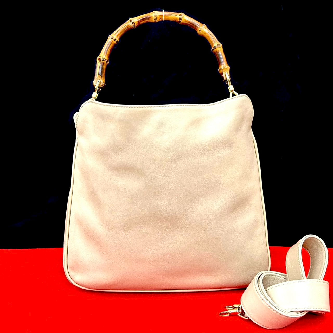 Gucci Bamboo Leather 2way Bag