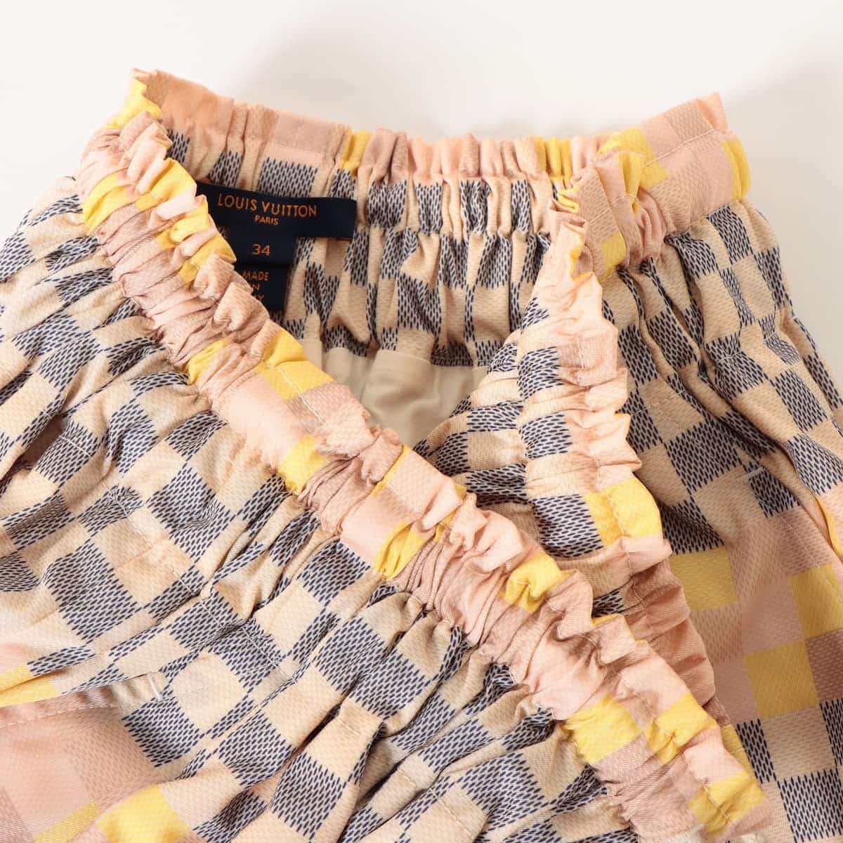 Louis Vuitton 22AW Cotton x Nylon Shirt 34 Pink RW222W Damier Nalle