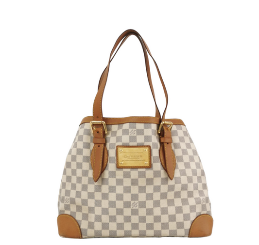 Louis Vuitton (LV) Hampstead 38cm 2010year azure white 250125781042788