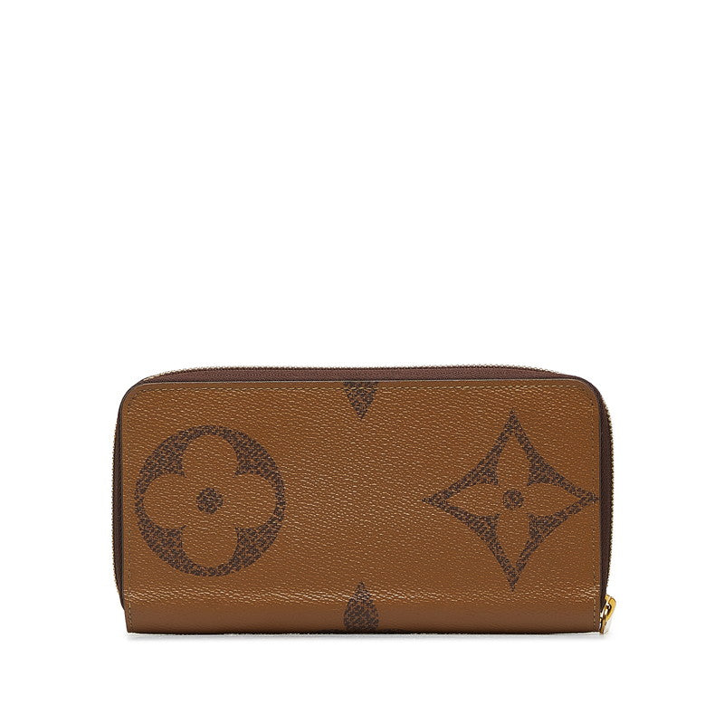 Louis Vuitton Monogram Giant Reverse Zippie Wallet Long Wallet M69353 Brown PVC Leather Louis Vuitton