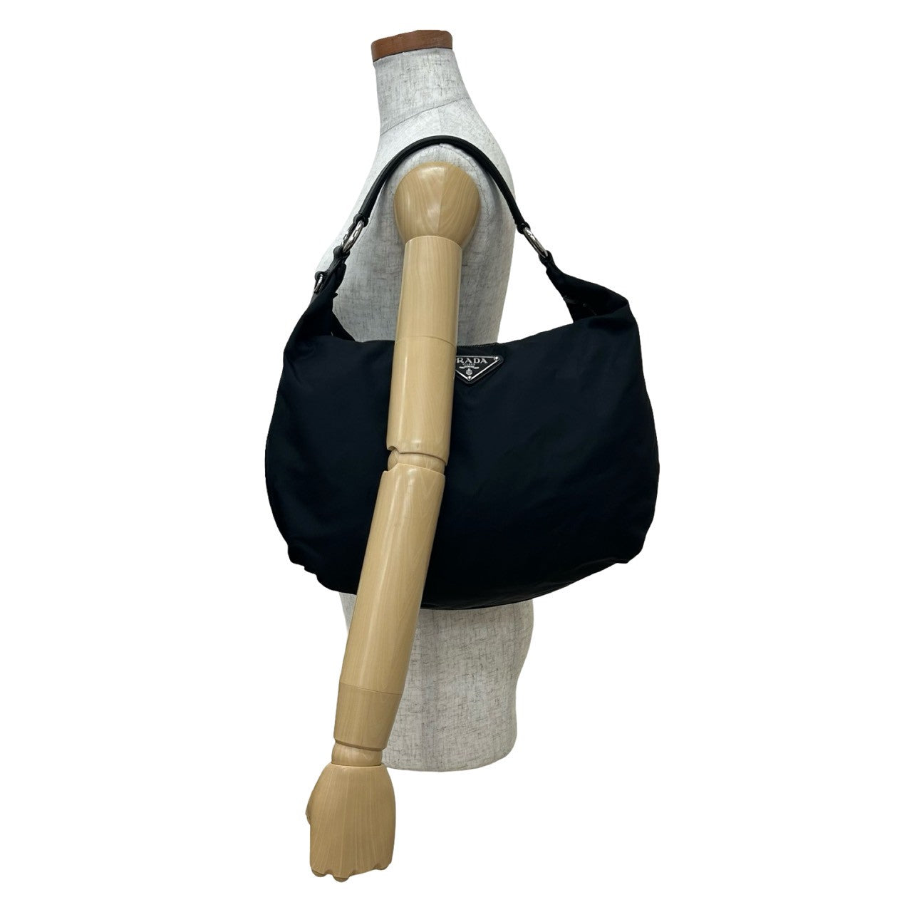 Prada Tessuto Saffiano Leather Shoulder Bag