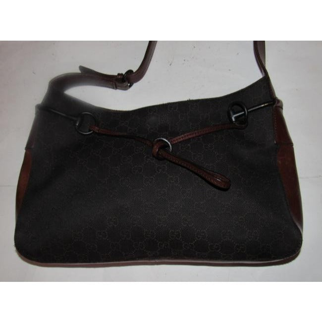 Gucci Leather Canvas Tote