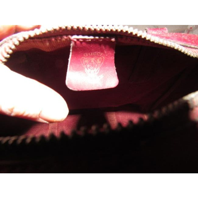 Gucci Leather Canvas Handbag