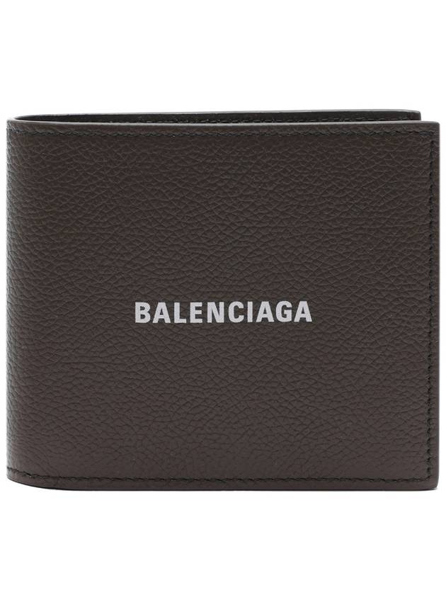 Luxury Balenciaga Trending 2026 Cash Square Folded Wallet Dark Green