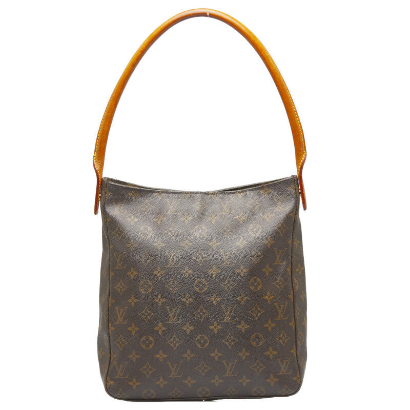 Louis Vuitton Monogram Lo-Ping GM Shoulder Bag M51145 Brown PVC Leather Louis Vuitton