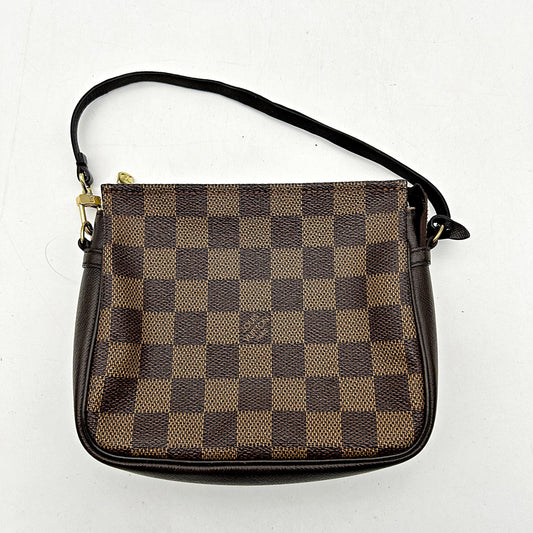 LOUIS VUITTON Damier Ebene Trousse Make Up Bag Pochette lv6937ce