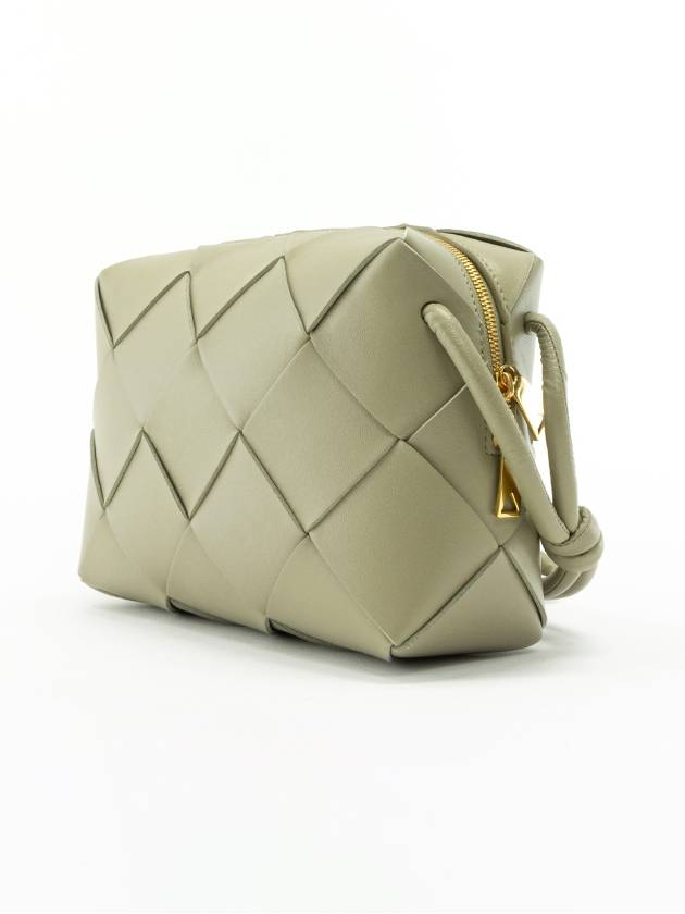 Luxury Bottega Veneta Cassette Intrecciato Small Cross Bag Travertine