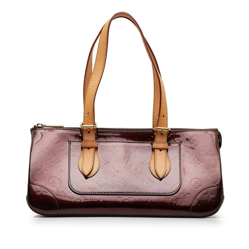 Louis Vuitton Monogram Verney Rosewood Avenue Handbag M93510 Amarant Pearl Patent Leather Louis Vuitton