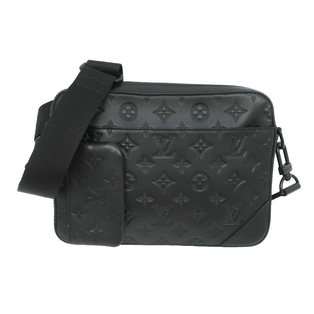 Louis Vuitton Monogram Shadow Duo Messenger Black M69827