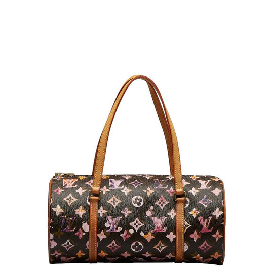 Louis Vuitton Monogram Water Colour Papillon 30 Shoulder Bag M95753 Brown Pink PVC Leather Louis Vuitton