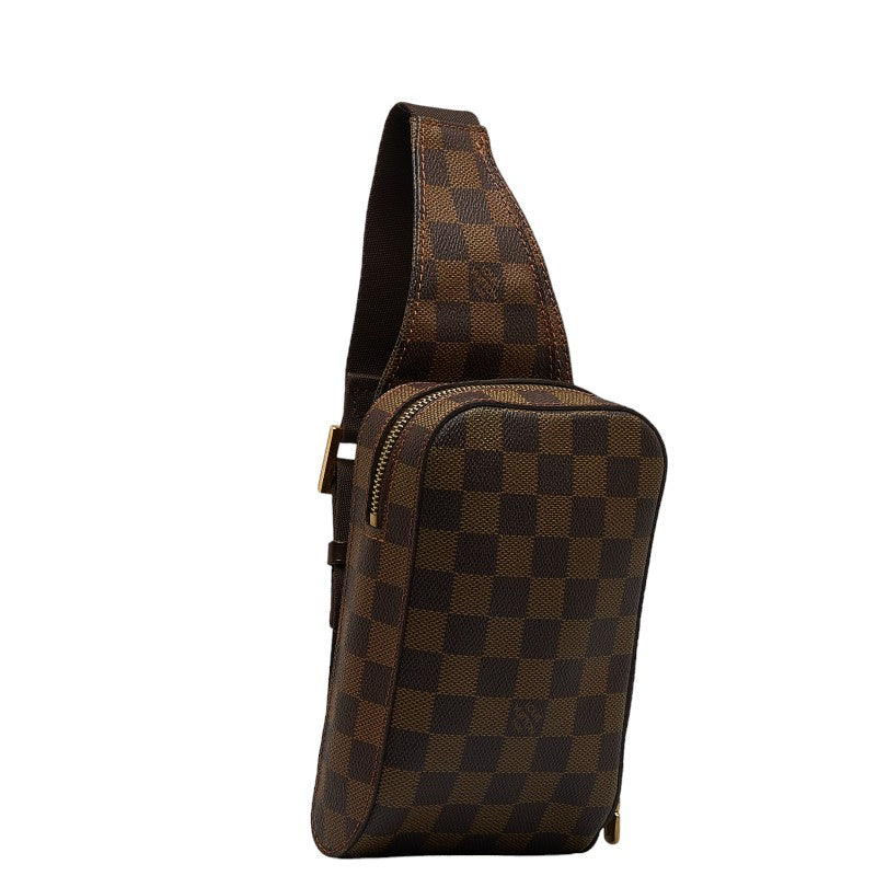 Louis Vuitton Damier Geronimous Body Bag N51994 Brown PVC Leather Louis Vuitton
