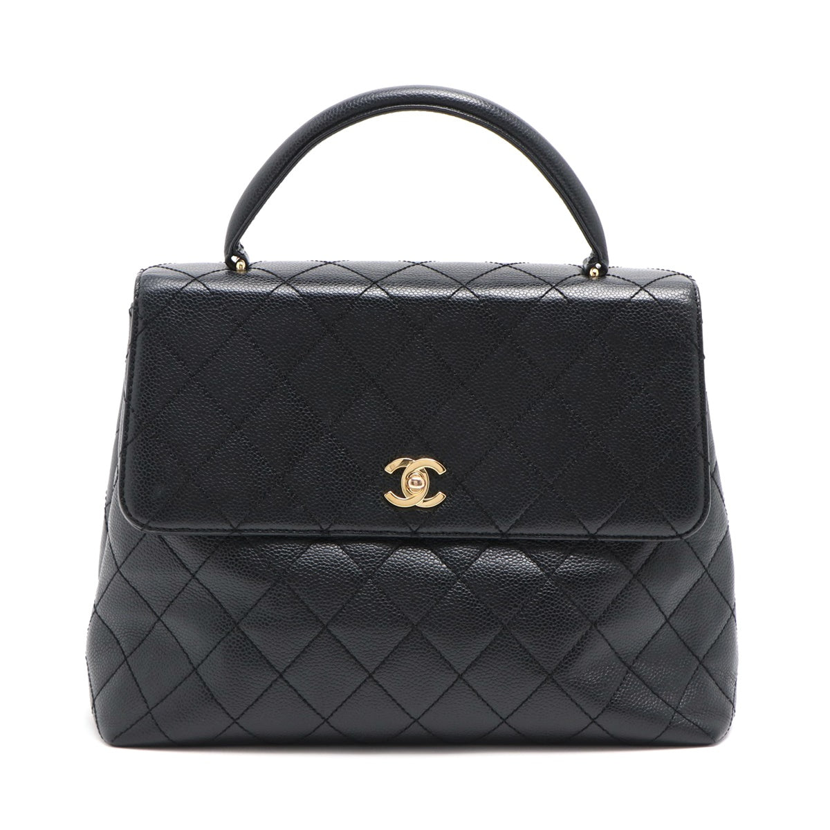 Chanel Black Caviar Kelly HandBag