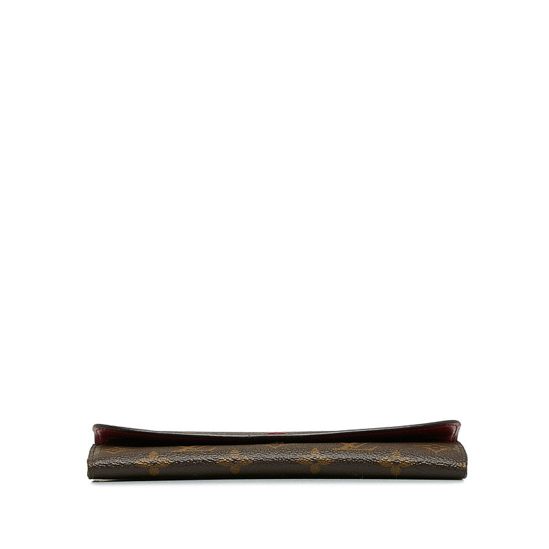 Louis Vuitton Monogram Portfolio — Emily Long Wallet M60697 Fushai Brown PVC Leather Louis Vuitton