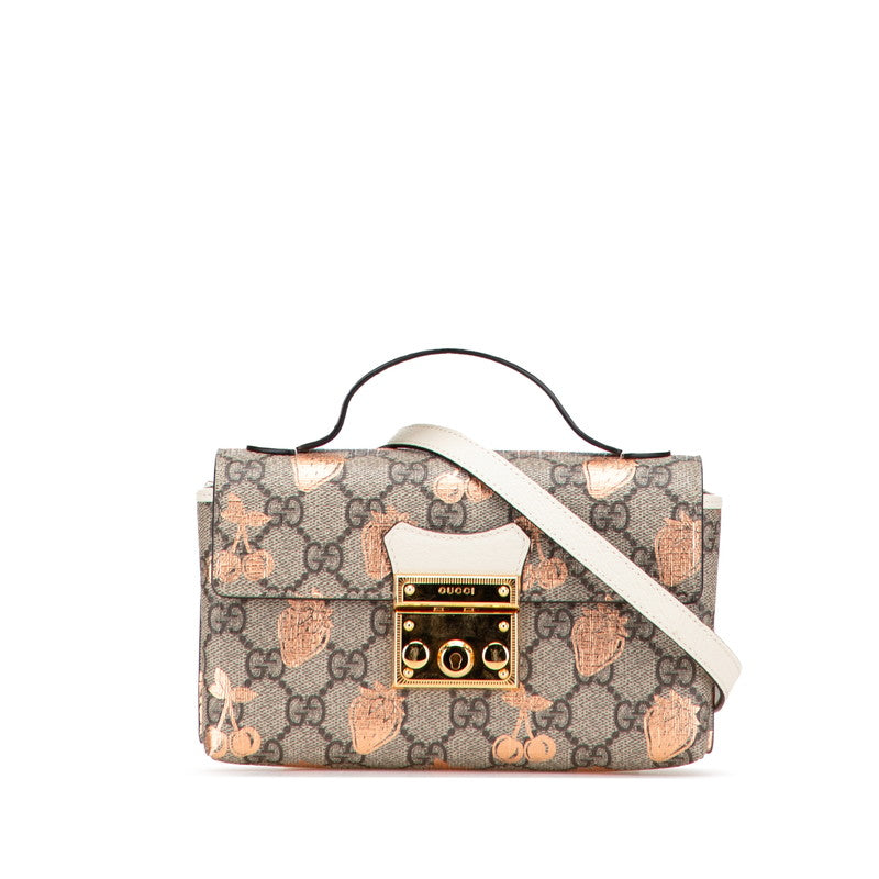 Gucci Padlock GG Supreme 2way Shoulder Bag