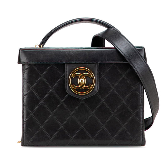 Chanel Bicolore Coco Mark Leather 2way bag