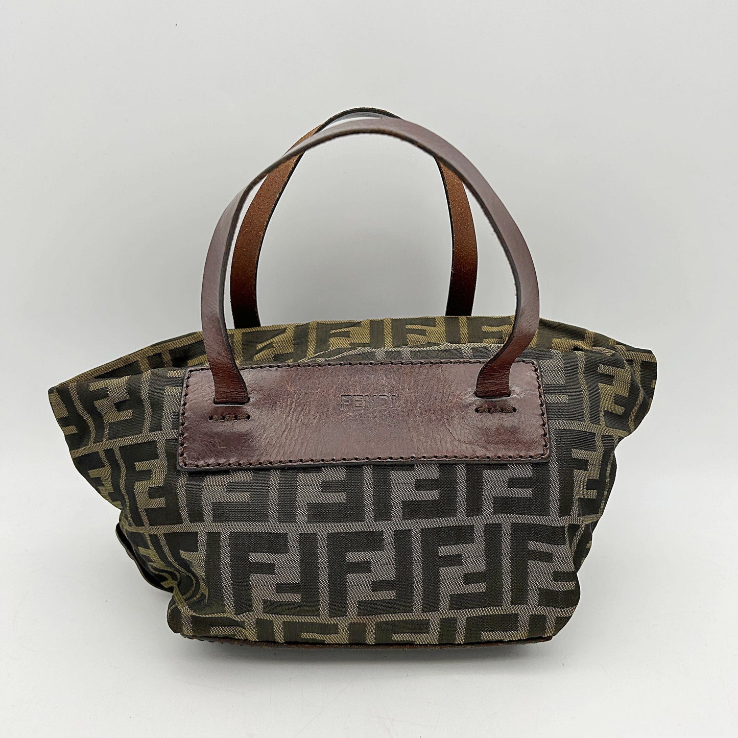 Fendi Zucca FF Top Handle Bag - Brown Handle Bags, Handbags fe8814vf