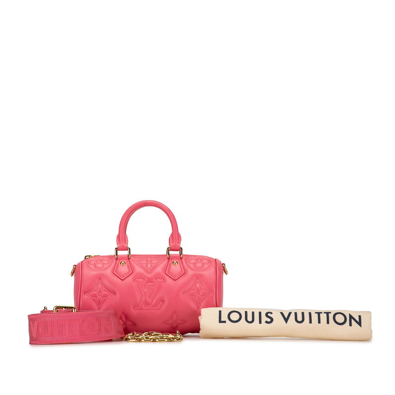 Louis Vuitton Monogram Papillon BB Handbag Chain Shoulder Bag 2WAY M59826 Pink Leather Louis Vuitton