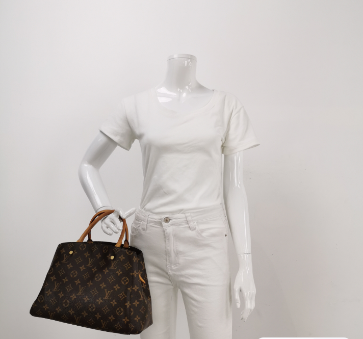 Louis Vuitton (LV) Monogram Montaigne Medium 35CM brown 2014YEAR 250205781050440