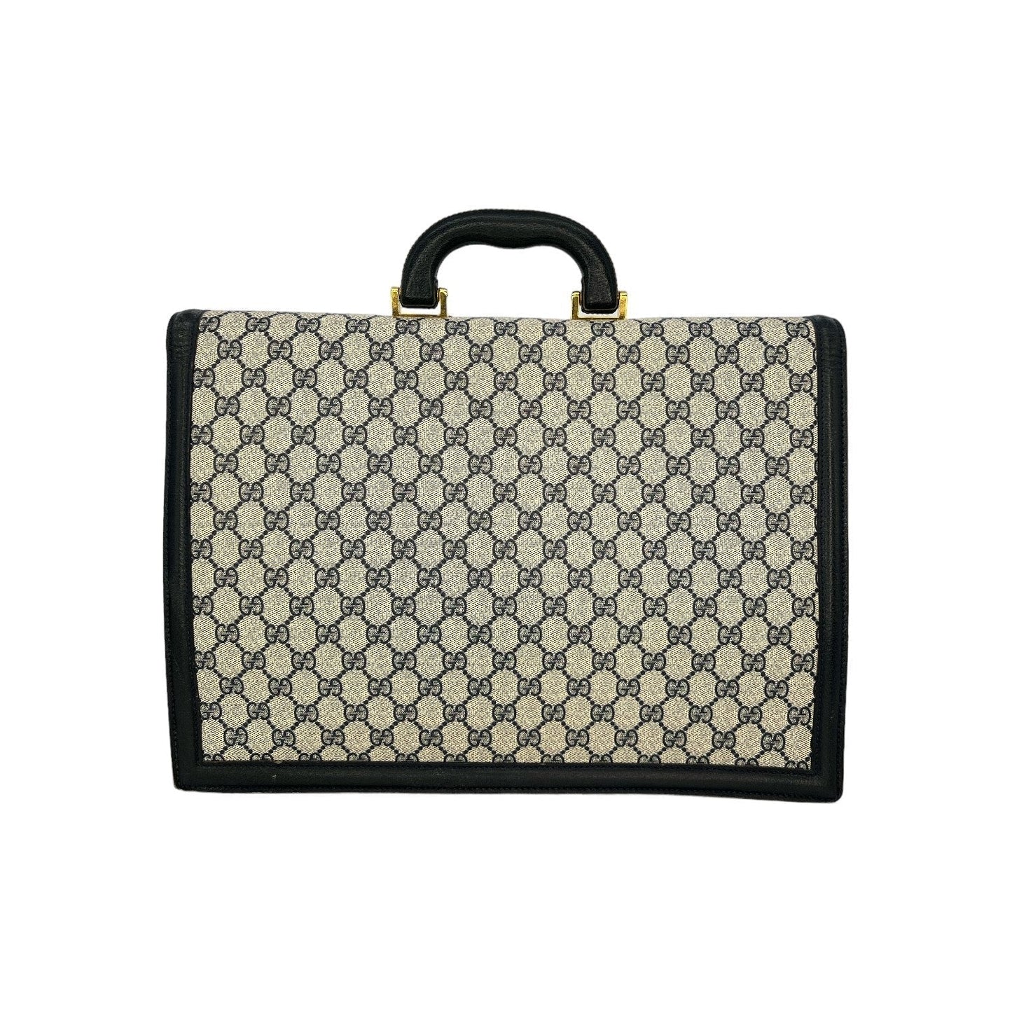 Gucci Leather Canvas Handbag
