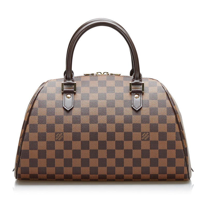 Louis Vuitton Damier Rivera MM Handbag N41434 Brown PVC Leather Louis Vuitton