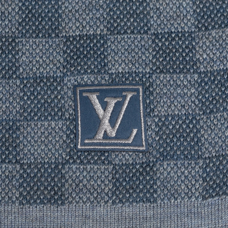 Louis vuitton Damière M70929 Maffler Wool Blue Naivie Men's Eve