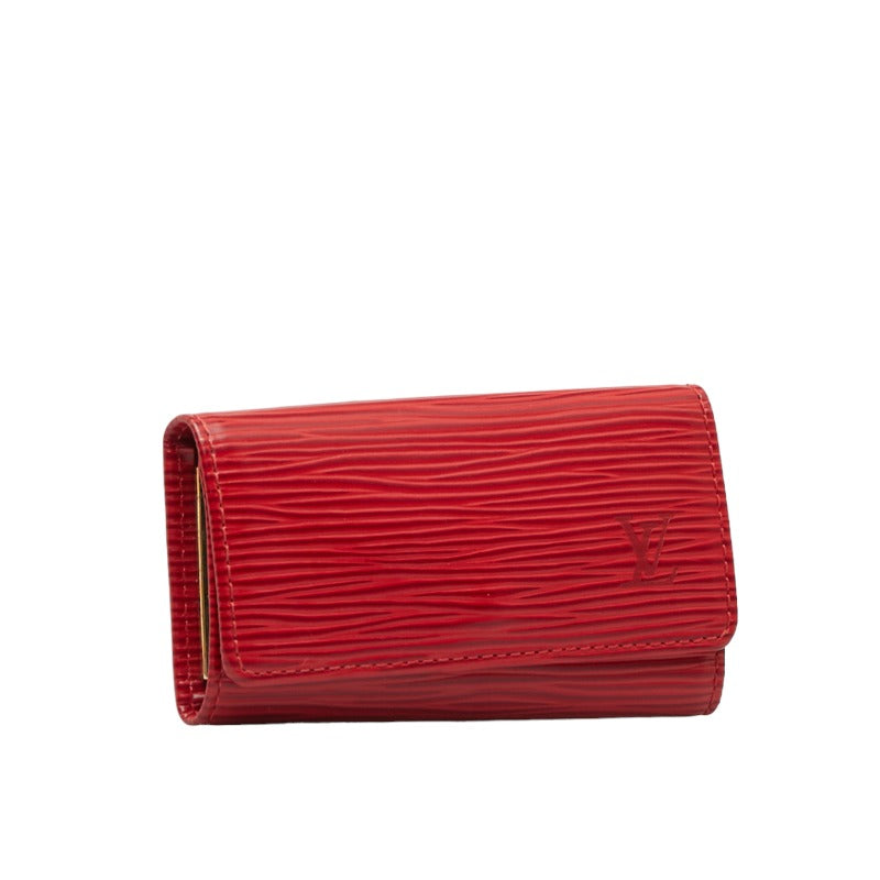 Louis Vuitton Epic Multicle 4 Keycase Keeper M6382E Castilian Red Leather Louis Vuitton