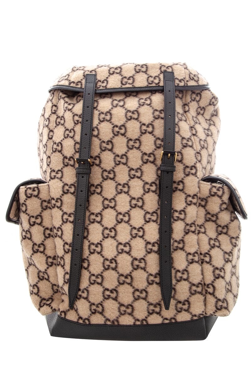 Gucci Beige Monogram Backpack