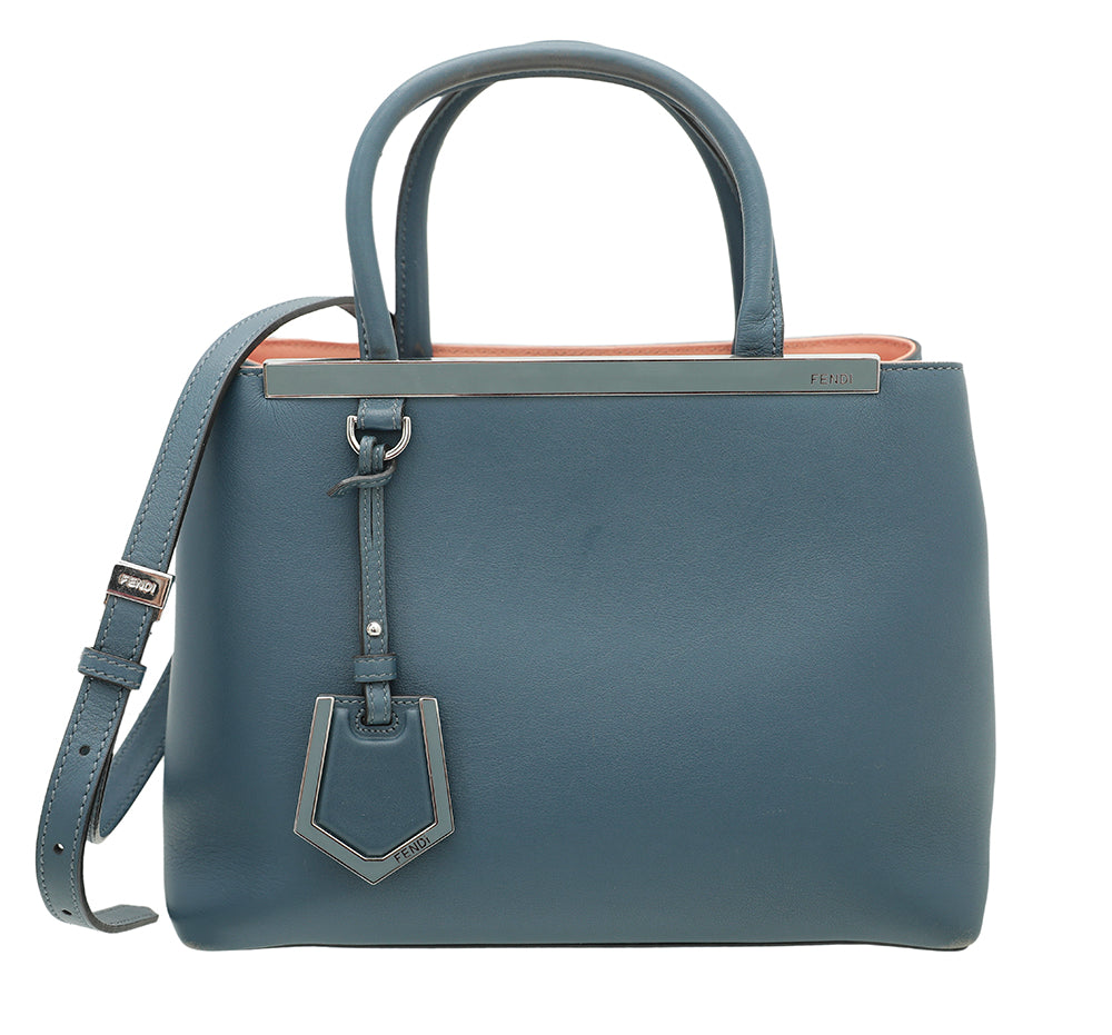 Fendi Blue 2 Jours Petite Bag