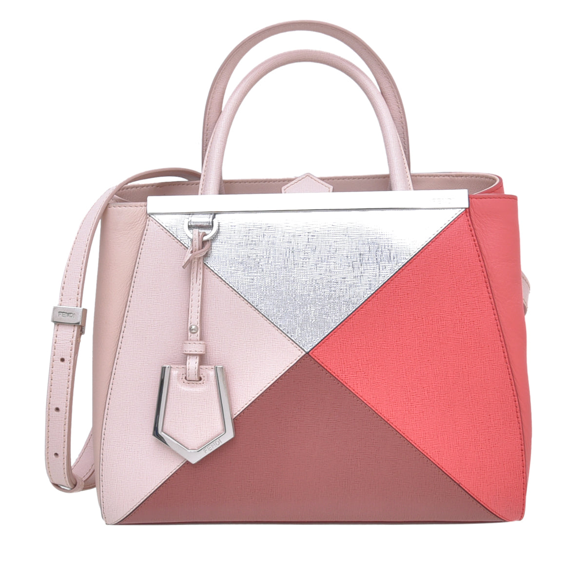 Fendi Tricolor Colorblock 2 Jours Petite Bag