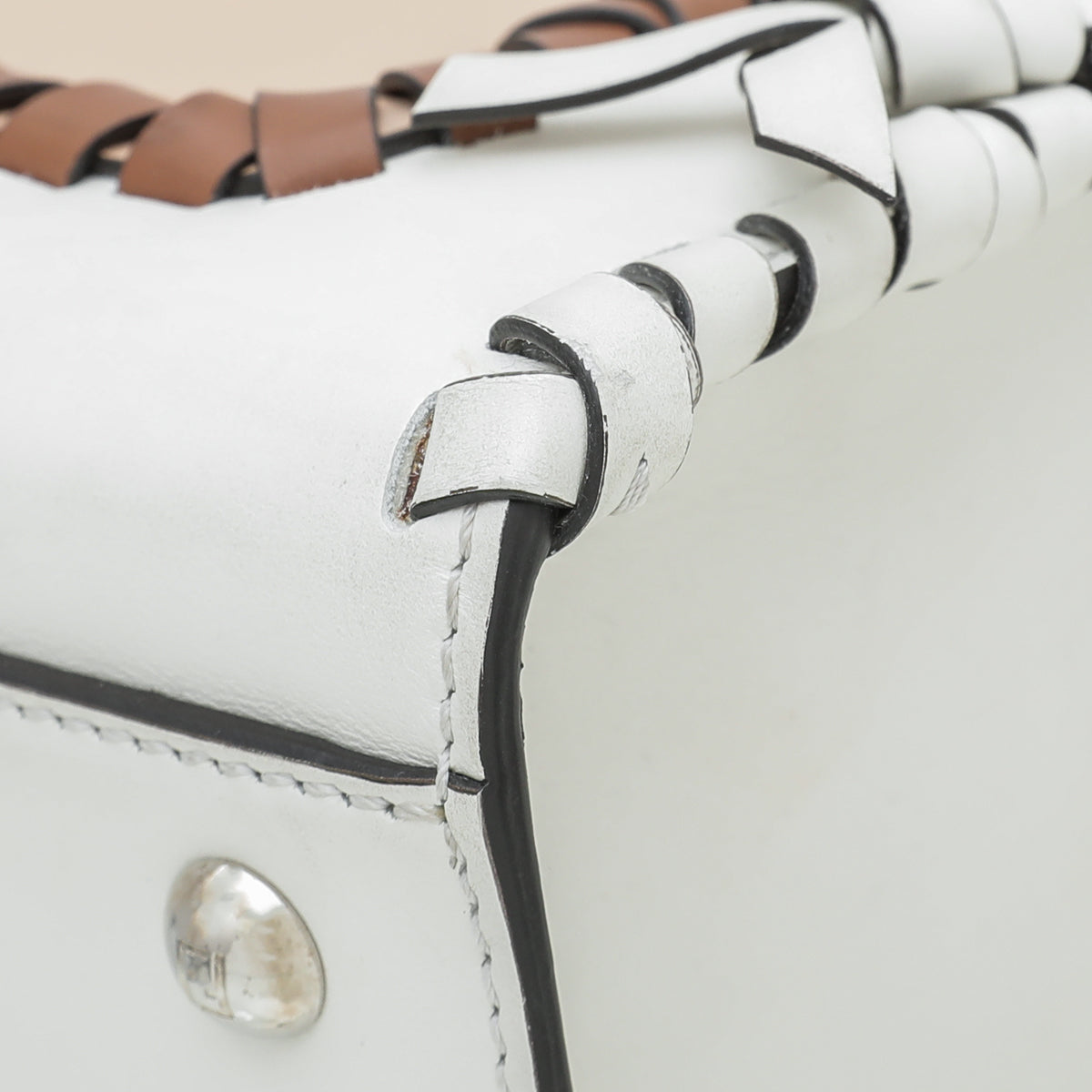 Fendi Camelia Orzo F Is Whipstitch Runway Small Bag