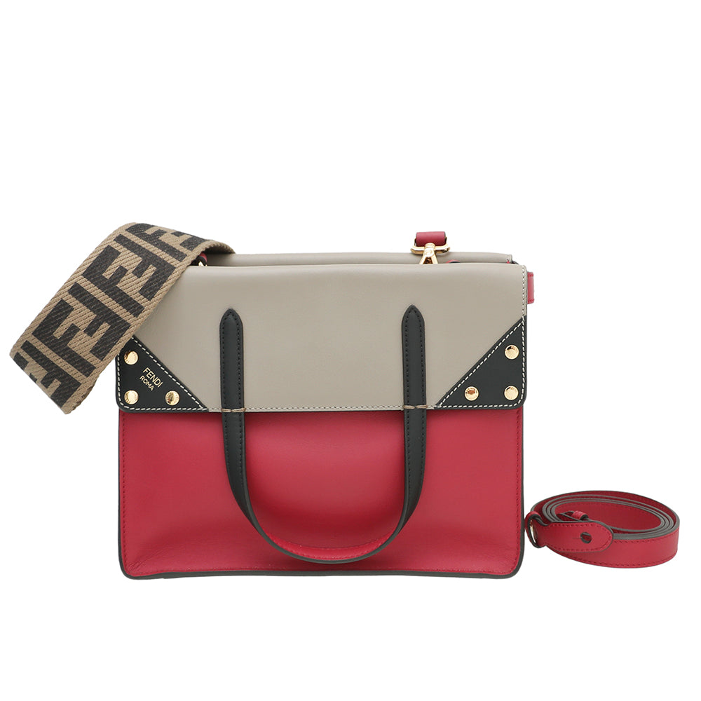 Fendi Tricolor Grace Flip Medium Bag