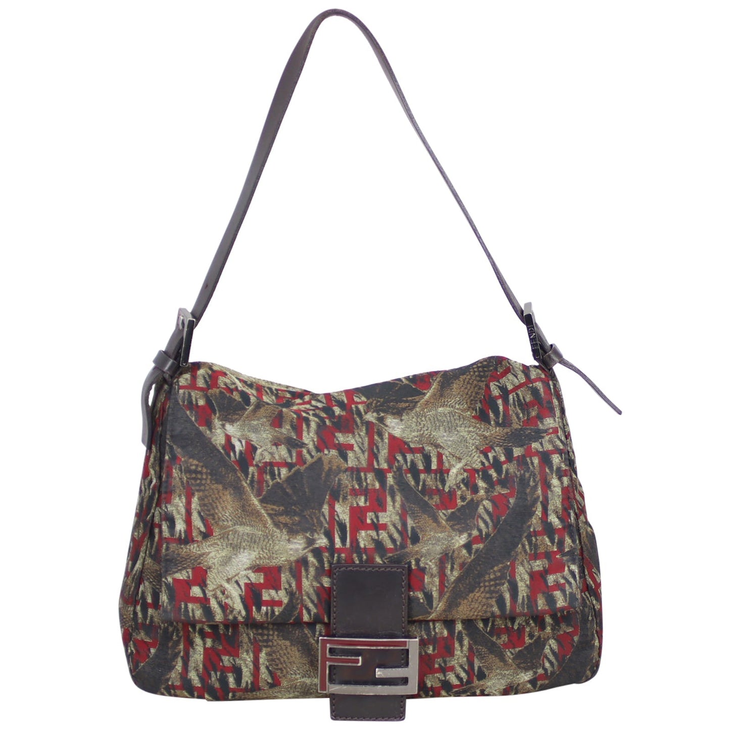 Fendi Mamma Baguette Bird Print