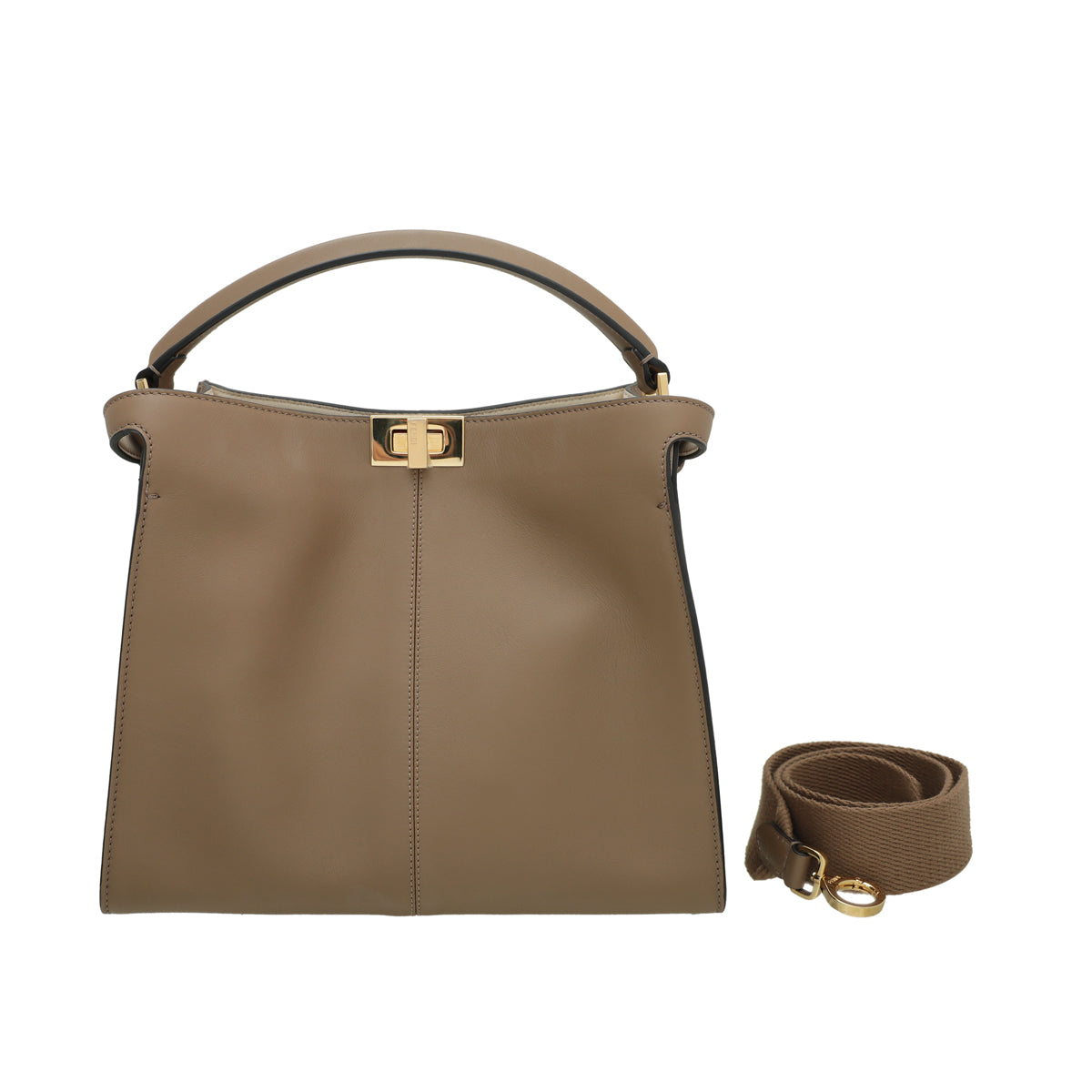 Fendi Brown Peekaboo X Lite Bag