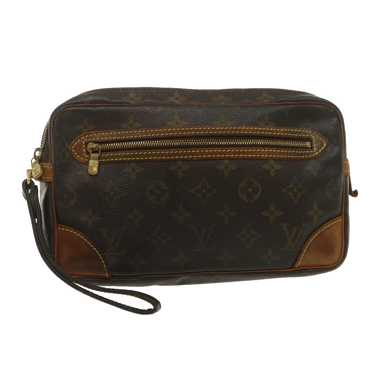 LOUIS VUITTON Monogram Marly Dragonne GM Clutch Bag M51825 LV Auth fm1336