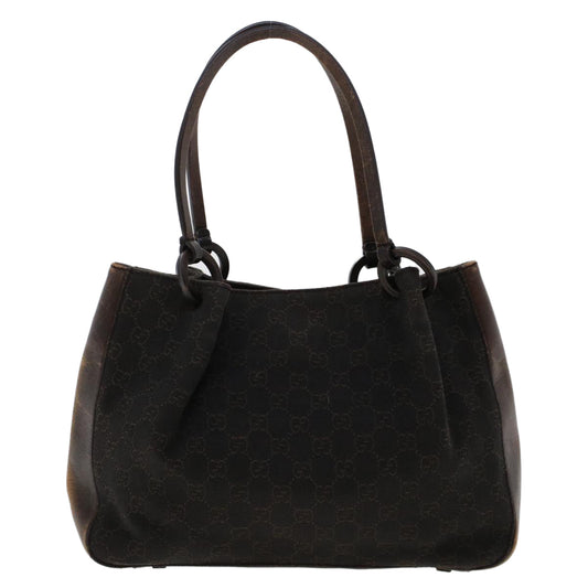 Gucci Leather Canvas Tote