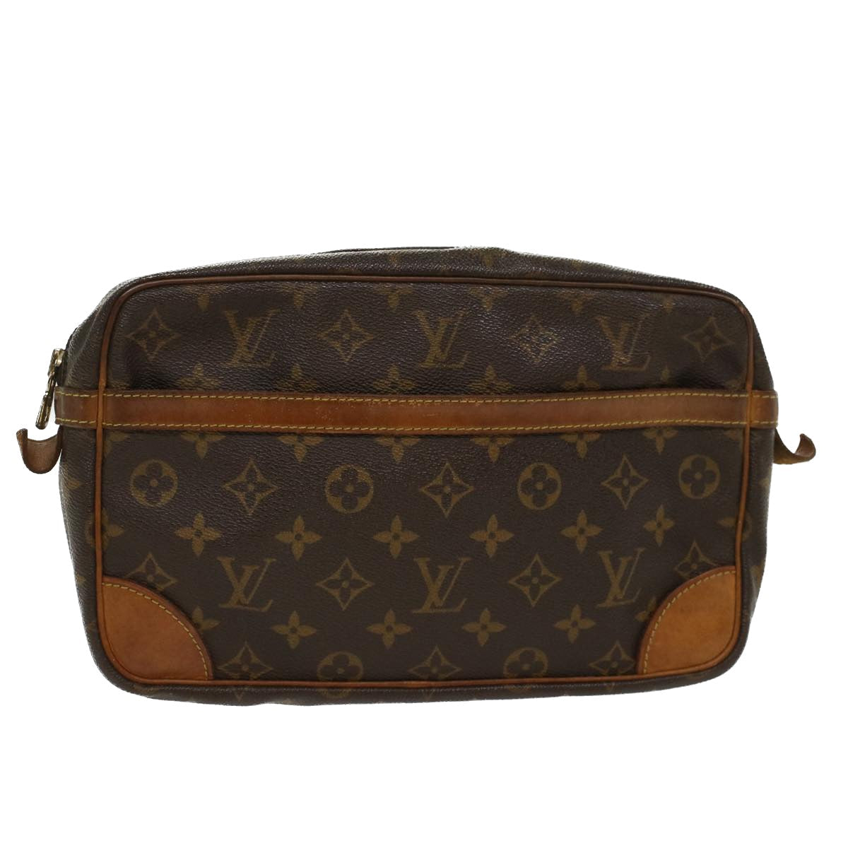 LOUIS VUITTON Monogram Compiegne 28 Clutch Bag LV fm2507