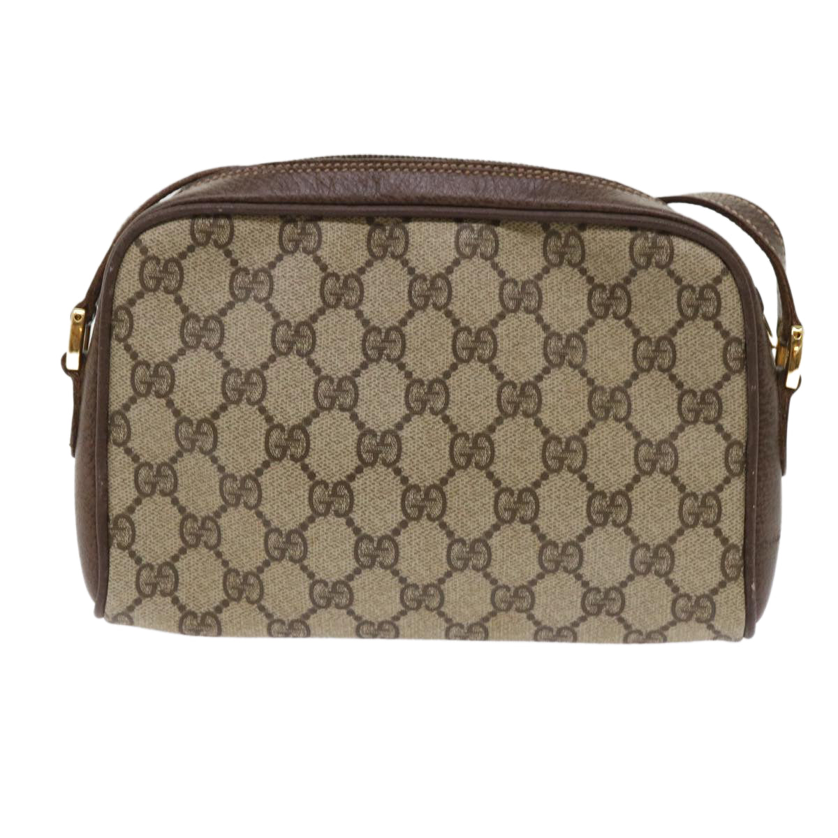 Gucci Leather Canvas Shoulder Bag