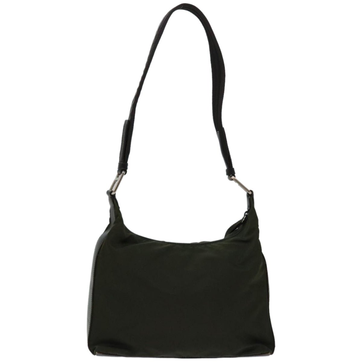 PRADA Shoulder Bag Nylon Khaki Auth fm3207