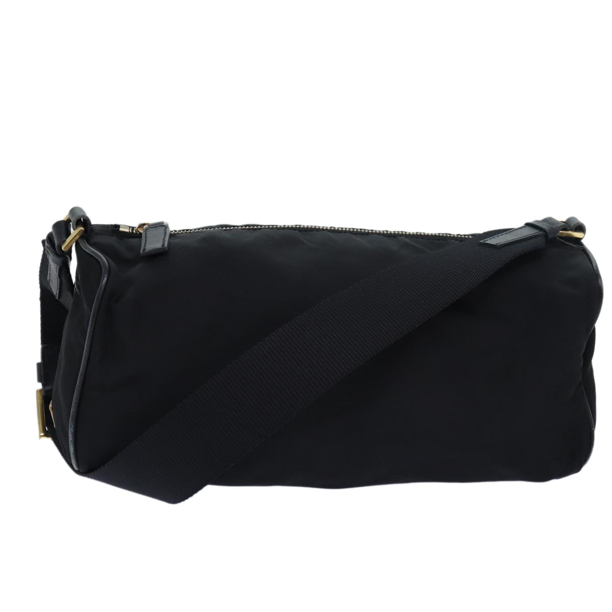 PRADA Shoulder Bag Nylon Black Auth