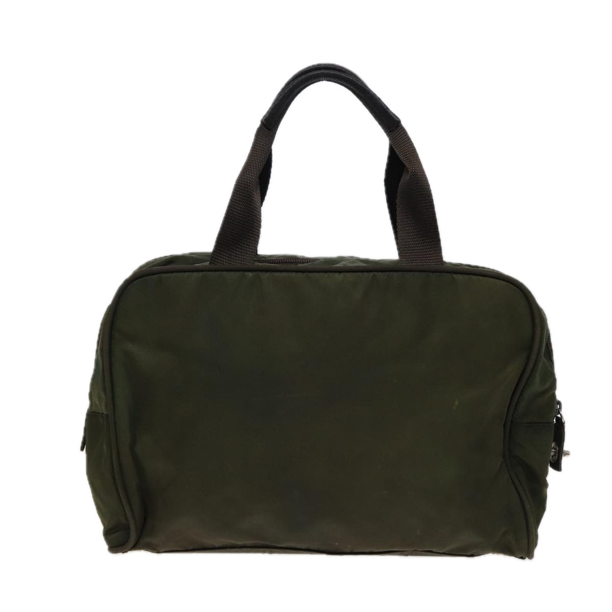 PRADA Hand Bag Nylon Khaki Auth