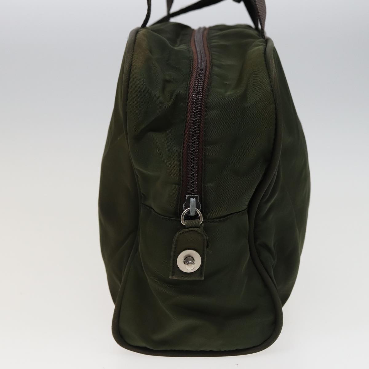 PRADA Hand Bag Nylon Khaki Auth