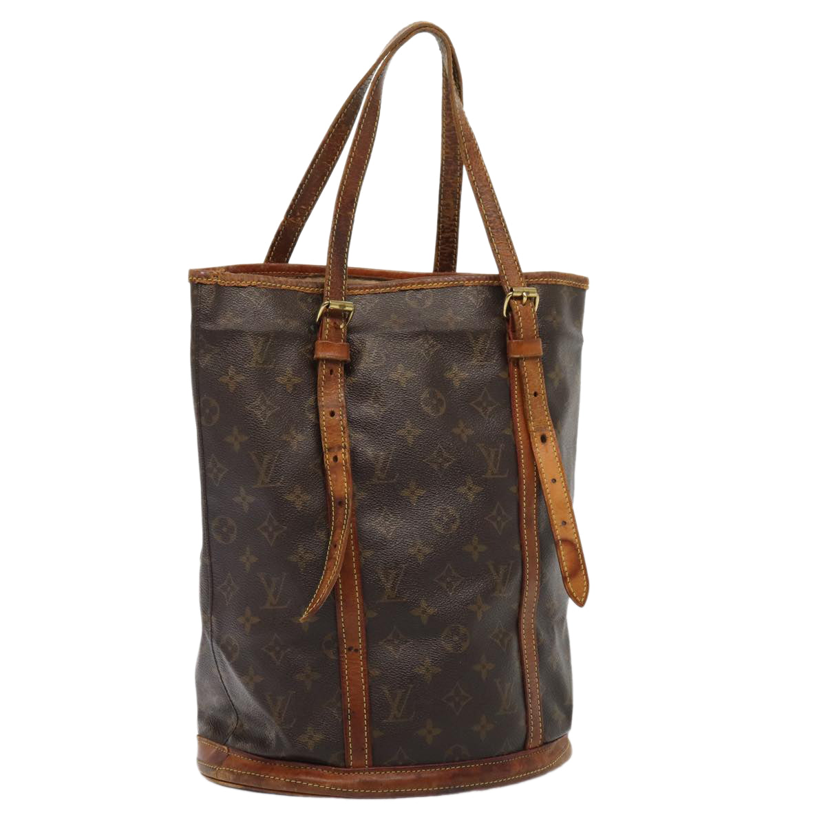 LOUIS VUITTON Monogram Bucket GM Shoulder Bag LV Auth fm3707