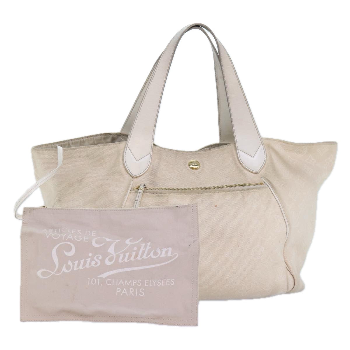 LOUIS VUITTON Monogram Beach Line Cabas Ipanema GM Tote Bag Auth fm3711