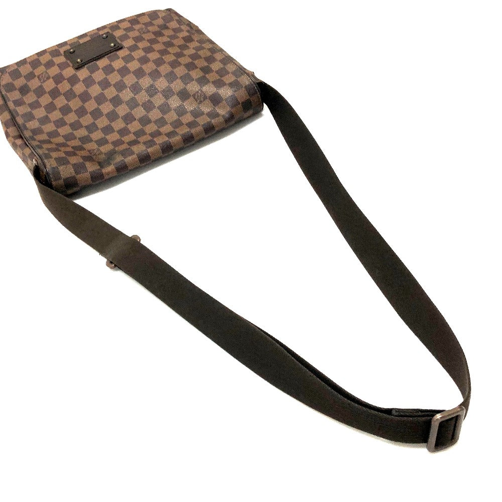 LOUIS VUITTON Shoulder Bag Damier canvas Ebene Damier Brooklyn MM Women