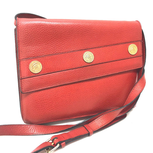 CELINE Shoulder Bag leather Red Crossbody bag Women