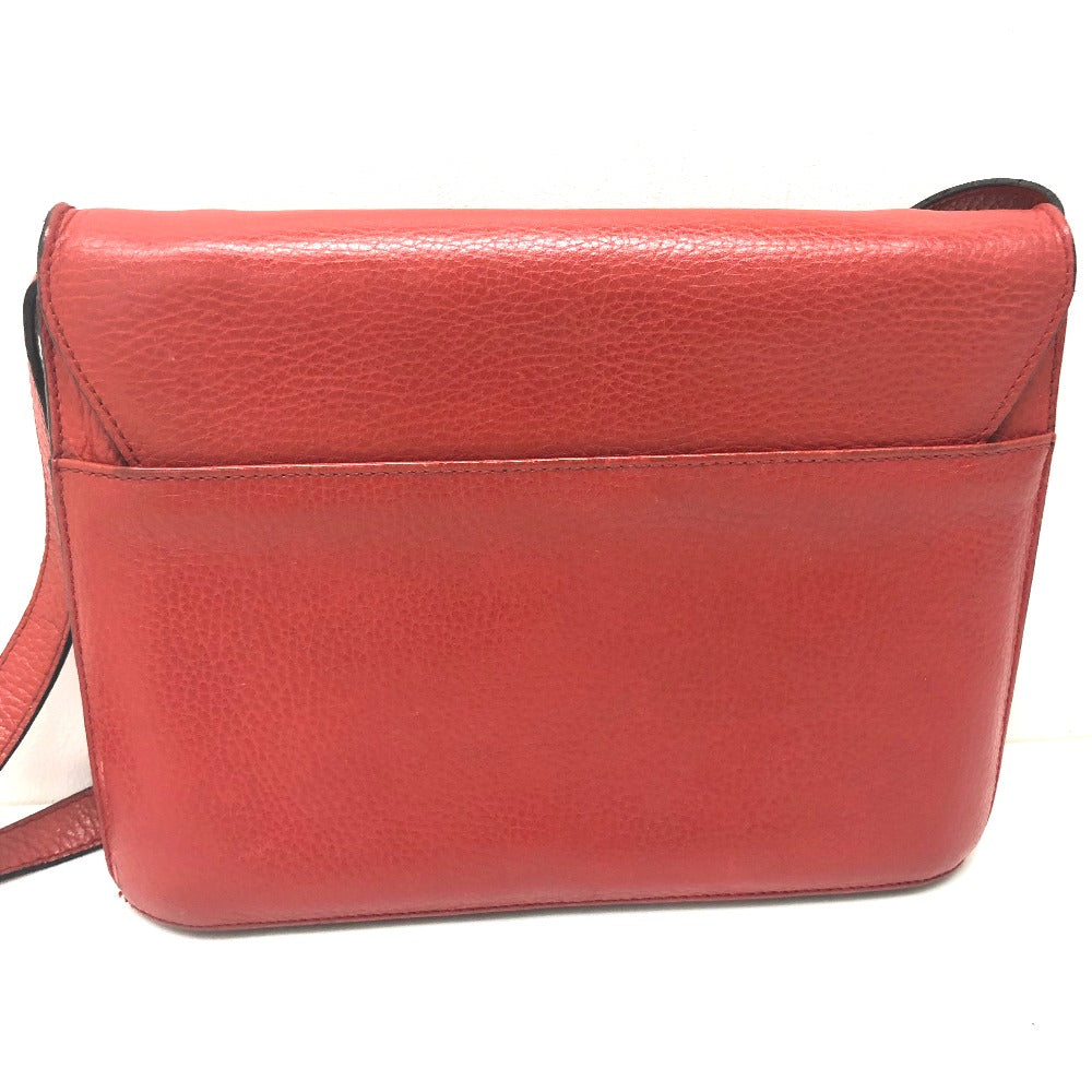 CELINE Shoulder Bag leather Red Crossbody bag Women